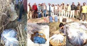 Read more about the article ਦਸੂਹਾ ਦੇ ਮੰਡ ਖੇਤਰ ‘ਚ ਛਾਪੇਮਾਰੀ ਕਰਕੇ ਪੁਲਿਸ ਨੇ 90000 ਕਿਲੋ ਲਾਹਣ ਬਰਾਮਦ ਕਰਕੇ…