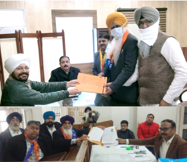 You are currently viewing ਨਾਮਜ਼ਦਗੀ ਦੇ ਪੰਜਵੇਂ ਦਿਨ ਹੁਸ਼ਿਆਰਪੁਰ ‘ਚ ਮਨਜੀਤ ਸਿੰਘ ਦਸੂਹਾ ਤੇ ਸੁਰਿੰਦਰ ਸਿੰਘ ਭੁਲੇਵਾਲ ਰਾਠਾਂ ਸਮੇਤ 40 ਉਮੀਦਵਾਰਾਂ ਨੇ ਨਾਮਜ਼ਦਗੀ ਪੱਤਰ ਕੀਤੇ ਦਾਖਲ