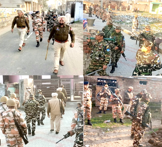 Read more about the article ਗੜ੍ਹਦੀਵਾਲਾ : ਪੁਲਿਸ ਤੇ ਪੈਰਾ ਮਿਲਟਰੀ ਫੋਰਸ ਨੇ ਕੱਢਿਆ ਫਲੈਗ ਮਾਰਚ 