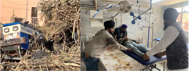 You are currently viewing ਗੜ੍ਹਦੀਵਾਲਾ : ਗੰਨਿਆਂ ਨਾਲ ਲੱਦੇ ਟਰੈਕਟਰ ਟਰਾਲੀ ਹੇਠਾਂ ਆਉਣ ਨਾਲ ਟਰੈਕਟਰ ਡਰਾਈਵਰ ਨੌਜਵਾਨ ਗੰਭੀਰ ਜ਼ਖਮੀ