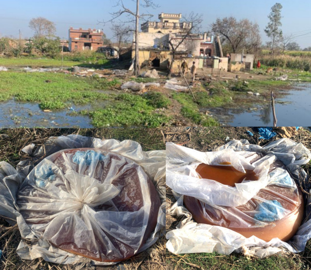 Read more about the article ਦਸੂਹਾ : ਮੰਡ ਖੇਤਰ ਬਿਆਸ ਦਰਿਆ ਨੇੜੇ ਪਿੰਡ ਬੇਗਪੁਰ ਵਿਖੇ 18 ਹਜਾਰ ਲੀਟਰ ਲਾਹਣ (ਦੇਸ਼ੀ ਸ਼ਰਾਬ) ਤੇ ਸਾਮਾਨ ਕੀਤਾ ਬਰਾਮਦ 