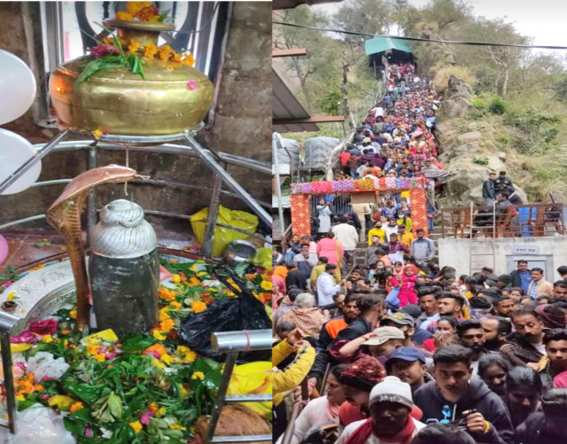 You are currently viewing मुक्तेश्वर धाम में 50 हजार से अधिक भगतों ने किए शिवलिंग के दर्शन