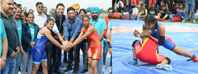 You are currently viewing ਚਮਰੋੜ ਵਿਖੇ ਕੁਦਰਤ ਦੀ ਗੋਦ ਚੋਂ ਜਿਲ੍ਹਾ ਪ੍ਰਸਾਸਨ ਨੇ ਕਰਵਾਏ ਕੁਸਤੀ, ਕਬੱਡੀ ਅਤੇ ਬਾਲੀਵਾਲ ਦੇ ਮੁਕਾਬਲੇ