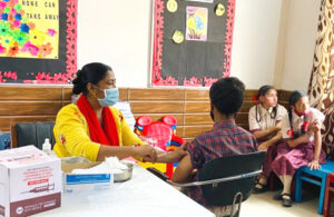Read more about the article लाला जगत नारायण डी.ए.वी.पब्लिक स्कूल में बच्चों का कोविड टीकाकरण 