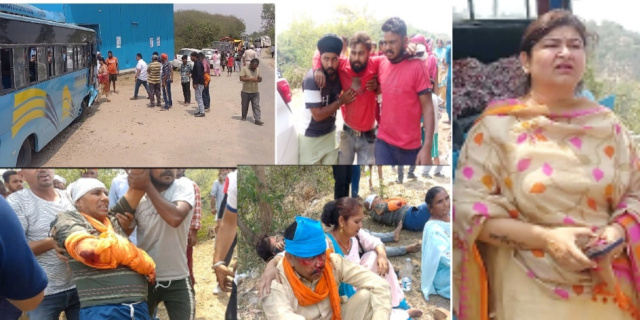 You are currently viewing ਵੱਡੀ ਖਬਰ.. ਸ਼੍ਰੀ ਖੁਰਾਲਗੜ ਸਾਹਿਬ ਮੱਥਾ ਟੇਕਣ ਵਾਲੀਆਂ ਸਵਾਰੀਆਂ ਨੂੰ ਲੈ ਕੇ ਆ ਰਹੀ ਇੱਕ ਬਸ ਤੇ ਛੋਟਾ ਹਾਥੀ ਦੀ ਹੋਈ ਟੱਕਰ , ਕਈ ਜਖਮੀ