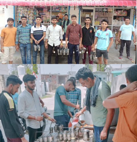 You are currently viewing ਪਿੰਡ( ਕੁੰਤੀਪਰ) ਕੋਈ ਵਿਖੇ ਰਾਹਗੀਰਾਂ ਲਈ ਠੰਡੇ ਮਿੱਠੇ ਜਲ ਦੀ ਛਬੀਲ ਲਗਾਈ