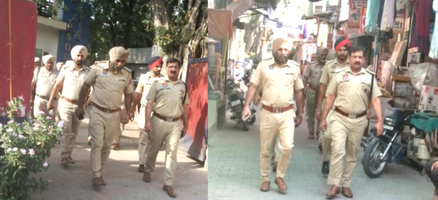 You are currently viewing ਘੱਲੂਘਾਰੇ ਸਬੰਧੀ ਪੁਲਿਸ ਨੇ ਸ਼ਹਿਰ ਦੇ ਵੱਖ-ਵੱਖ ਸਥਾਨਾਂ ਚ ਕੱਢਿਆ ਫਲੈਗ ਮਾਰਚ 