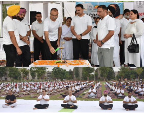 You are currently viewing उत्साह व उमंग के साथ मनाया गया जिला स्तर पर अंतरराष्ट्रीय योग दिवस