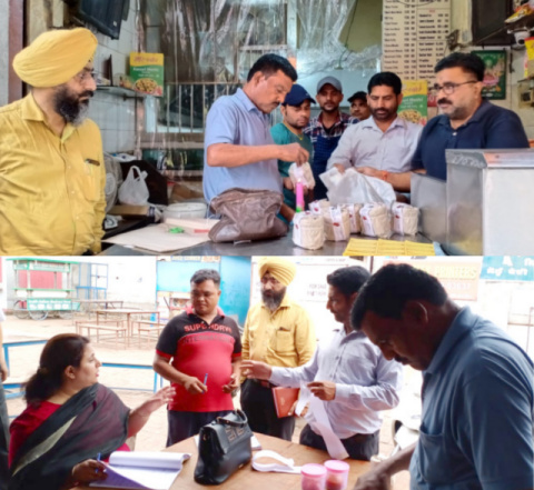 Read more about the article ਸੋਸ਼ਲ ਮੀਡਿਆ ਉੱਤੇ ਰਾਜਮਾਂ ਵਿੱਚੋਂ ਨਿਕਲੀ ਕਿਰਲੀ ਦੀ ਹੋਈ ਵੀਡੀਓ ਵਾਇਰਲ ਤੋਂ ਬਾਅਦ ਸਿਹਤ ਵਿਭਾਗ ਨੇ ਮਾਰਿਆ ਅਚਨਚੇਤ ਛਾਪਾ ਅਤੇ ਲਏ ਢਾਬੇ ਤੋਂ ਸੈਂਪਲ