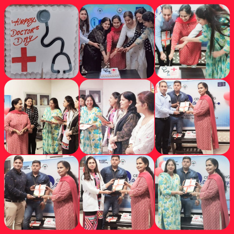 You are currently viewing केक काटकर सिविल सर्जन कार्यालय में मनाया डाक्टर्स दिवस,पांच डाक्टरों को किया सम्मानित