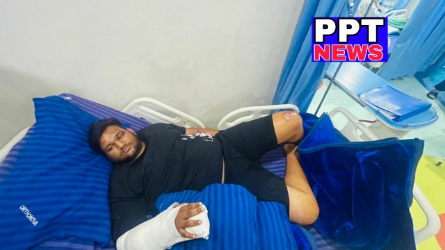 You are currently viewing बुलेट मोटरसाइकिल का संतुलन खोने से 2 नोजवान हादसाग्रस्त , हस्पताल रेफर