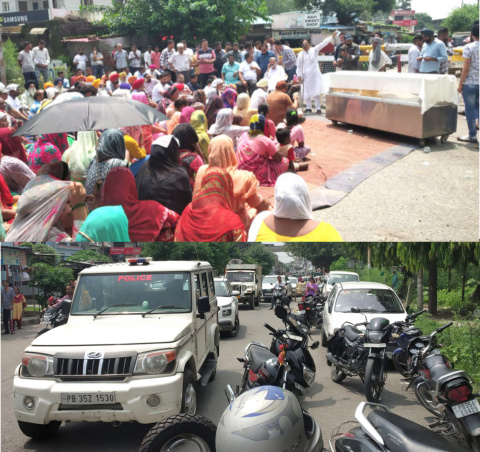 You are currently viewing शव सड़क पर रख रोड जाम कर दिया धरना…