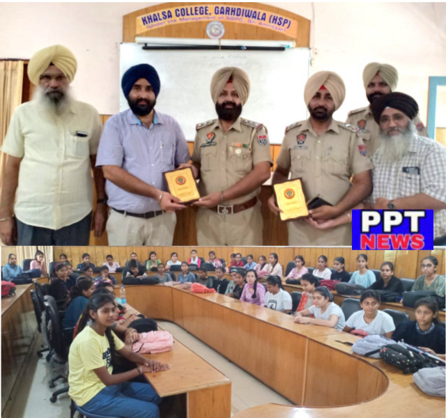 Read more about the article ਥਾਣਾ ਗੜ੍ਹਦੀਵਾਲਾ ਦੇ ਪੁਲਿਸ ਇੰਸਪੈਕਟਰ ਸ.ਸਤਵਿੰਦਰ ਸਿੰਘ ਧਾਲੀਵਾਲ ਨੇ ਵਿਦਿਆਰਥਣਾਂ ਨੂੰ….
