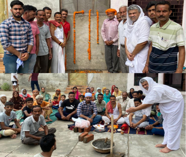 You are currently viewing गांव फरवाल कालोनी में गांव के मंदिर भवन हाल के निमार्ण का किया शुभारंभ