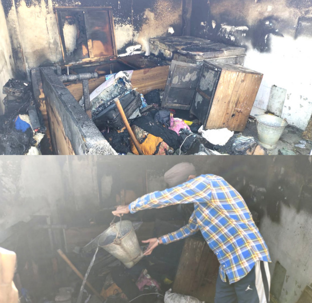 You are currently viewing ਦੀਵਾਲੀ ਦੇ ਪਟਾਕਿਆਂ ਨਾਲ ਗਰੀਬ ਪਰਿਵਾਰ ਦਾ ਅਸ਼ਿਆਨਾ ਸੜਿਆ