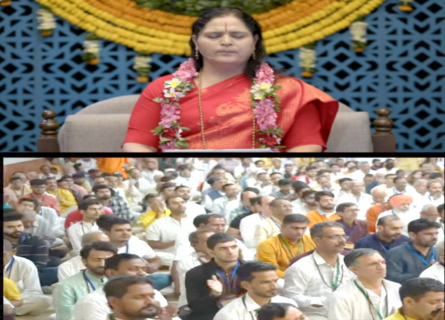 You are currently viewing गुरु ही व्यक्ति के भीतर पल रहे अहंकार व लोभ को कर सकता है खत्म : गुरु माँ 