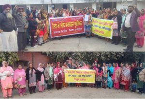 Read more about the article ਮਿੱਡ-ਡੇ-ਮੀਲ ਵਰਕਰਾਂ ਨੇ ਤਹਿਸੀਲ ਪੱਧਰੀ ਰੈਲੀ ਕਰਕੇ ਪੱਕੇ ਕਰਨ ਦੀ ਕੀਤੀ ਮੰਗ