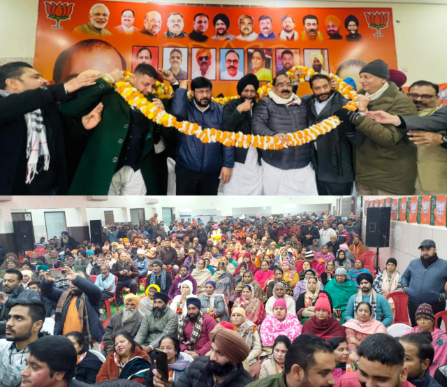 You are currently viewing ਭਾਜਪਾ ਵਰਕਰਾਂ ਦੇ ਠਾਠਾ ਮਾਰਦੇ ਇੱਕਠ ਨੇ ਹੀਰਾ ਵਾਲੀਆ ਦੇ ਤਾਜਪੋਸ਼ੀ ਸਮਾਗਮ ਨੂੰ ਬਣਾਇਆ ਇਤਿਹਾਸਕ