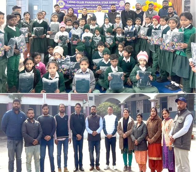 You are currently viewing लायंस क्लब स्टार सर्व फगवाड़ा ने एसडी पुत्री पाठशाला के 65 विद्यार्थियों को बांटे स्वेटर