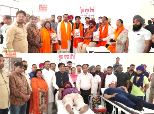 You are currently viewing ਖੂਨਦਾਨ ਨਾਲ ਬਚਾਈਆਂ ਜਾ ਸਕਦੀਆਂ ਹਨ ਅਨੇਕਾਂ ਕੀਮਤੀ ਜਾਨਾਂ : ਬ੍ਰਮ ਸ਼ੰਕਰ ਜਿੰਪਾ