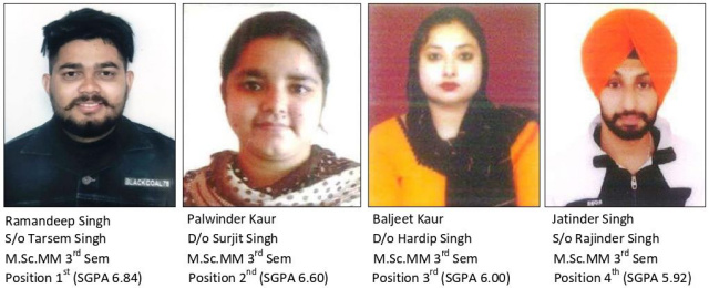 You are currently viewing ਕੇ.ਐਮ.ਐਸ ਕਾਲਜ ਦੇ ਐਮ.ਐਸ.ਸੀ. ਮੈਡੀਕਲ ਮਾਈਕ੍ਰੋਬਾਇਓਲੋਜੀ ਤੀਸਰੇ ਸਮੈਸਟਰ ਦਾ ਨਤੀਜਾ ਸ਼ਾਨਦਾਰ ਰਿਹਾ – ਪ੍ਰਿੰਸੀਪਲ ਡਾ.ਸ਼ਬਨਮ ਕੌਰ