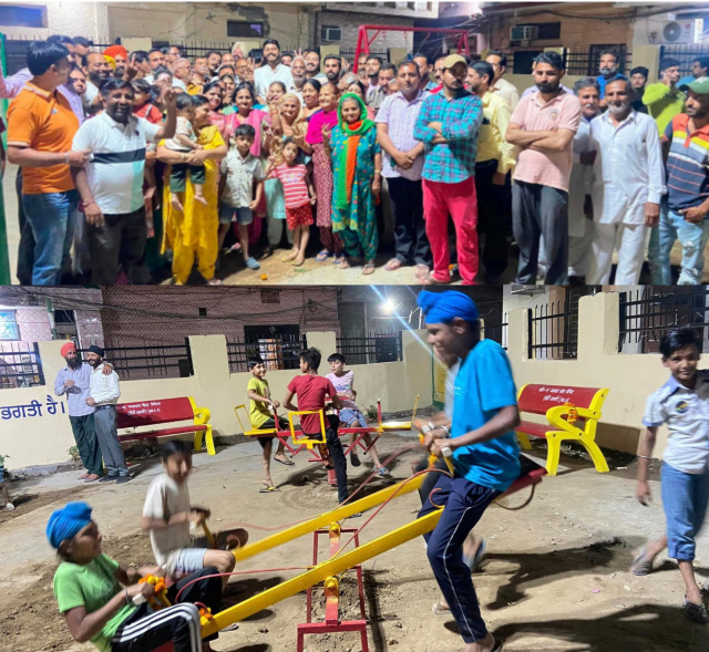 You are currently viewing ਵਿਧਾਇਕ ਸ਼ੈਰੀ ਕਲਸੀ ਵਲੋਂ ਵਾਰਡ ਨੰਬਰ 29 ਖੰਡਾ ਖੋਲਾ ਵਿਖੇ ਪਾਰਕ ਦਾ ਉਦਘਾਟਨ ਕਰਕੇ ਲੋਕਾਂ ਨੂੰ ਕੀਤਾ ਸਮਰਪਿਤ