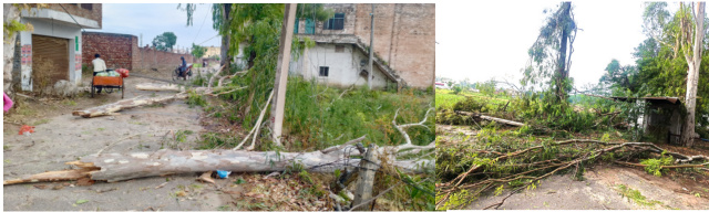 You are currently viewing ਮੀਂਹ ਦੇ ਨਾਲ ਆਏ ਭਾਰੀ ਤੁਫਾਨ ਨੇ ਕਈ ਲੋਕਾਂ ਦੀ ਨੀਂਦ ਉਡਾਈ 