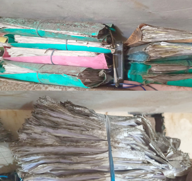 You are currently viewing ਬਟਾਲਾ ਨਗਰ ਨਿਗਮ ਦੇ ਜਨਮ ਅਤੇ ਮੌਤ ਸਰਟੀਫਿਕੇਟ ਬ੍ਰਾਂਚ ਦਫਤਰ ਦਾ ਬੁਰਾ ਹਾਲ, ਦਫਤਰ ਵਿੱਚ ਬਰਸਾਤੀ ਪਾਣੀ ਟਪਕਣ ਕਾਰਨ ਲੋਕਾਂ ਦੇ ਪੁਰਾਣੇ ਰਿਕਾਰਡ ਹੋ ਰਹੇ ਹਨ ਨਸ਼ਟ