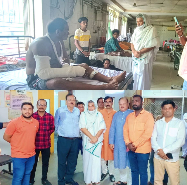 You are currently viewing ਕ੍ਰਾਂਤੀਕਾਰੀ ਰਾਸ਼ਟਰੀ ਸੰਤ ਅਚਾਰੀਆ ਸੰਜੇ ਮੁਨੀ ਨੇ ਉੜੀਸਾ ਰੇਲ ਹਾਦਸੇ ਵਿੱਚ ਜ਼ਖਮੀ ਹੋਏ ਲੋਕਾਂ ਦਾ ਹਾਲ-ਚਾਲ ਪੁੱਛਿਆ