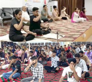 Read more about the article ਕੇ.ਐਮ.ਐਸ ਕਾਲਜ ਵਿਖੇ 9ਵੇਂ ਅੰਤਰਰਾਸ਼ਟਰੀ ਯੋਗ ਦਿਵਸ ਮੌਕੇ ਯੋਗਾ ਕੈਂਪ ਲਗਾਇਆ – ਪ੍ਰਿੰਸੀਪਲ ਡਾ.ਸ਼ਬਨਮ ਕੌਰ