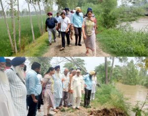 Read more about the article ਵਿਧਾਇਕ ਕਰਮਬੀਰ ਸਿੰਘ ਘੁੰਮਣ ਅਤੇ ਡਿਪਟੀ ਕਮਿਸ਼ਨਰ ਕੋਮਲ ਮਿੱਤਲ ਨੇ ਦਸੂਹਾ ਦੇ ਪ੍ਰਭਾਵਿਤ ਪਿੰਡਾਂ ਦਾ ਕੀਤਾ ਦੌਰਾ