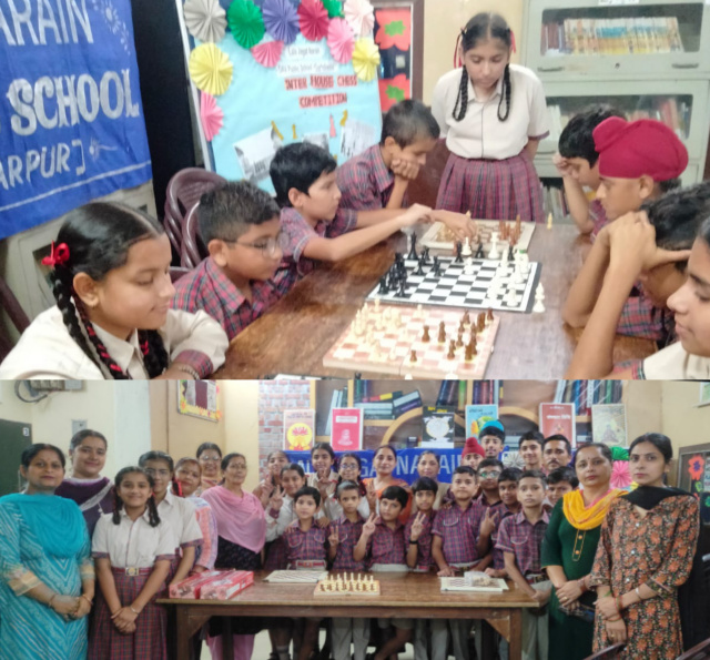 Read more about the article डी.ए.वी.पब्लिक स्कूल गढ़दीवाला में अन्तर्सदनीय चैस प्रतियोगिता करवाई गई