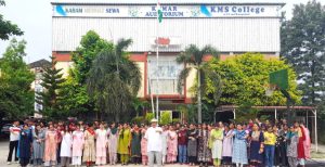 Read more about the article ਆਜ਼ਾਦੀ ਦੀ 77 ਵੀਂ ਵਰੇਗੰਢ ਦੇ ਮੌਕੇ ਕੇ.ਐਮ.ਐਸ ਕਾਲਜ ਦੇ ਵਿਦਿਆਰਥੀਆਂ ਨੇ ਦੇਸ਼ ਪ੍ਰਤੀ ਵਫ਼ਾਦਾਰੀ ਦਾ ਲਿਆ ਪ੍ਰਣ