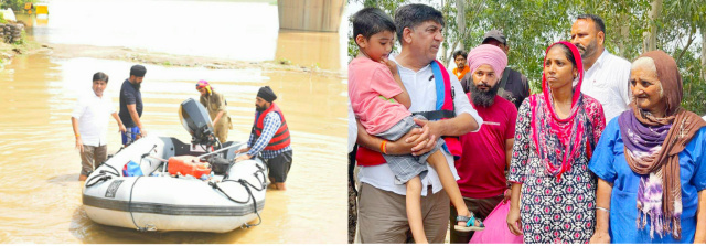 You are currently viewing ਬਚਾਅ ਕਾਰਜਾਂ ਲਈ ਖੁਦ ਮੈਦਾਨ ’ਚ ਨਿੱਤਰੇੇ ਕੈਬਨਿਟ ਮੰਤਰੀ ਜਿੰਪਾ