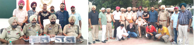 Read more about the article ਪੁਲਿਸ ਨੇ 5 ਗੈਂਗਸਟਰ ਕੀਤੇ ਕਾਬੂ  3 ਪਿਸਟਲ 3 ਮੈਗਜ਼ੀਨ11 ਜਿੰਦਾ ਕਾਰਤੂਸ ਤੇ ਗੱਡੀ ਬਰਾਮਦ 