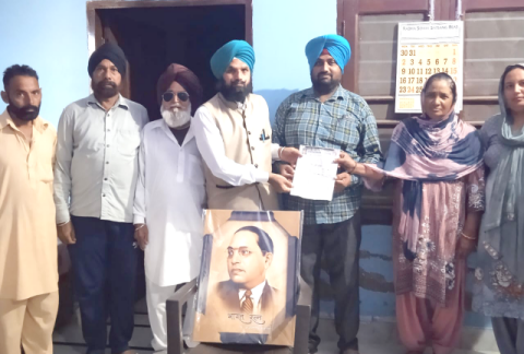 Read more about the article ਹਰਮੇਸ਼ ਸਿੰਘ ਖਾਨਪੁਰ ਭਾਰਤੀ ਅੰਬੇਡਕਰ ਮਿਸ਼ਨ ਦੇ ਬਲਾਕ ਪ੍ਰਧਾਨ ਨਿਯੁਕਤ