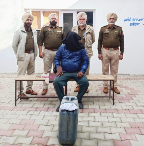Read more about the article 13,500 ਐਮ ਐਲ ਨਾਜਾਇਜ ਦੇਸੀ ਸ਼ਰਾਬ ਸਮੇਤ ਇੱਕ ਆਇਆ ਪੁਲਿਸ ਅੜਿੱਕੇ 