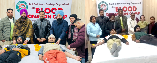 You are currently viewing ਬਲ ਬਲ ਸੇਵਾ ਸੁਸਾਇਟੀ ਵਲੋਂ ਆਯੋਜਿਤ 8ਵੇਂ ਖ਼ੂਨਦਾਨ ਕੈਂਪ ਦੌਰਾਨ ਖੂਨਦਾਨੀਆਂ ਨੇ 38 ਯੂਨਿਟ ਕੀਤਾ ਬਲੱਡ ਦਾਨ 