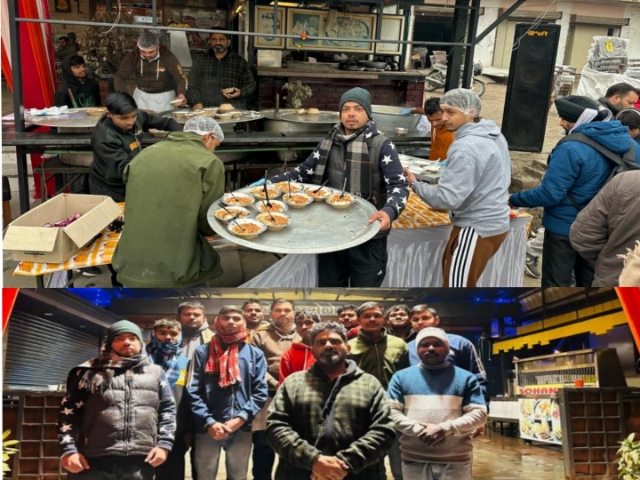 You are currently viewing साई सोहन मिठाईवाला ने भगवान श्रीराम लला प्राण प्रतिष्ठा के उपलक्ष्य में मेन रोड पर लगाया लंगर