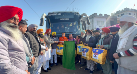 You are currently viewing ਕੈਬਨਿਟ ਮੰਤਰੀ ਈ.ਟੀ.ਓ ਅਤੇ ਵਿਧਾਇਕ ਘੁੰਮਣ ਨੇ ‘ਮੁੱਖ ਮੰਤਰੀ ਤੀਰਥ ਯਾਤਰਾ ਸਕੀਮ’ ਤਹਿਤ ਦਸੂਹਾ ਤੋਂ ਬੱਸ ਕੀਤੀ ਰਵਾਨਾ