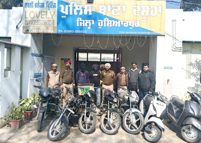 You are currently viewing ਚੋਰੀ ਦੇ 5 ਮੋਟਰਸਾਈਕਲ,2 ਐਕਟਿਵਾ ਤੇ ਬੈਟਰਾ ਸਣੇ 2 ਨੌਜਵਾਨ ਆਏ ਪੁਲਿਸ ਅੜਿੱਕੇ