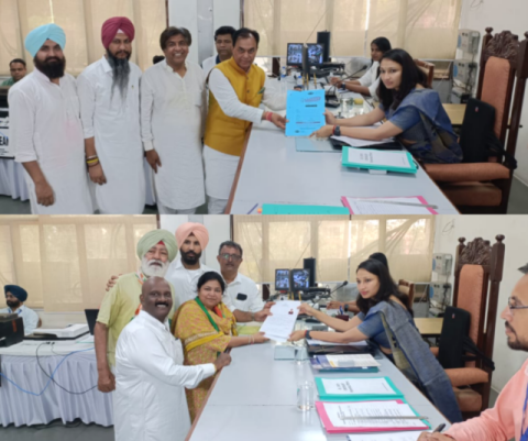 You are currently viewing ਲੋਕ ਸਭਾ ਚੋਣਾਂ-2024’ – ਨਾਮਜ਼ਦਗੀਆਂ ਭਰਨ ਦੇ ਚੌਥੇ ਦਿਨ 3 ਉਮੀਦਵਾਰਾਂ ਨੇ ਕਾਗਜ਼ ਕੀਤੇ ਦਾਖ਼ਲ