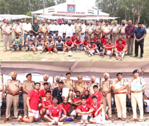 You are currently viewing ਨਸ਼ਿਆਂ ਦੇ ਖਿਲਾਫ ਜ਼ਿਲ੍ਹਾ ਪੁਲਿਸ ਹੁਸ਼ਿਆਰਪੁਰ ਵਲੋਂ ਕਰਵਾਏ ਗਏ ਜ਼ਿਲ੍ਹਾ ਪੱਧਰੀ ਖੇਡ ਮੁਕਾਬਲੇ ‘ਚ 42 ਟੀਮਾਂ ਨੇ ਲਿਆ ਭਾਗ