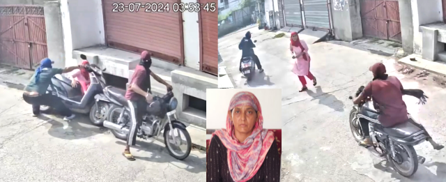 You are currently viewing ਦਸੂਹਾ ਵਿਖੇ ਦਿਨ ਦਿਹਾੜੇ ਦੋ ਮੋਟਰਸਾਈਕਲ ਸਵਾਰ ਲੁਟੇਰੇ ਇੱਕ ਔਰਤ ਤੋਂ ਐਕਟਿਵਾ ਖੋਹ ਕੇ ਹੋਏ ਫਰਾਰ