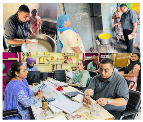 You are currently viewing ਪੰਜਾਬ ਰਾਜ ਖੁਰਾਕ ਕਮਿਸ਼ਨ ਦੇ ਮੈਂਬਰ ਵਿਜੇ ਦੱਤ ਨੇ ਵੱਖ-ਵੱਖ ਸਰਕਾਰੀ ਸਕੂਲਾਂ, ਸਰਕਾਰੀ ਰਾਸ਼ਨ ਡਿਪੂਆਂ ਅਤੇ ਆਂਗਣਵਾੜੀ ਕੇਂਦਰਾਂ ਦਾ ਕੀਤਾ ਅਚਨਚੇਤ ਦੌਰਾ