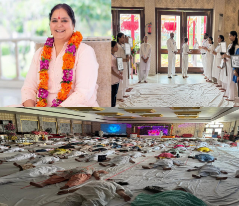 You are currently viewing रचनात्मकता, स्मृति और एकाग्रता में योग निद्रा का अभ्यास करना सुधार और विद्यार्थियों के लिए वरदान – आनंदमूर्ति गुरु माँ