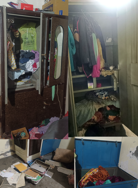 You are currently viewing ਪੰਚਾਇਤੀ ਚੋਣਾਂ ਤੇ ਡਿਊਟੀ ਤੇ ਗਏ ਅਧਿਆਪਕ ਦਮਪਤੀ ਦੇ ਘਰ ਨੂੰ ਚੋਰਾਂ ਨੇ ਬਣਾਇਆ ਨਿਸ਼ਾਨਾ, ਲੱਖਾਂ ਹੋਇਆ ਨੁਕਸਾਨ,ਪੁਲਿਸ ਜਾਂਚ ਚ ਜੁੱਟੀ