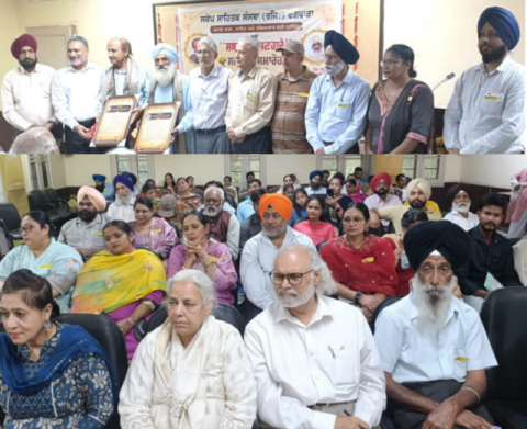 You are currently viewing ਸ਼ਾਇਰ ਸੰਤ ਸੰਧੂ ਅਤੇ ਸ਼ਾਇਰ ਤੇ ਗੀਤਕਾਰ ਹਰਜਿੰਦਰ ਕੰਗ ਨੂੰ ਪ੍ਰਦਾਨ ਕੀਤਾ ‘ਸ਼ਬਦ ਸਿਰਜਨਹਾਰੇ ਪੁਰਸਕਾਰ’