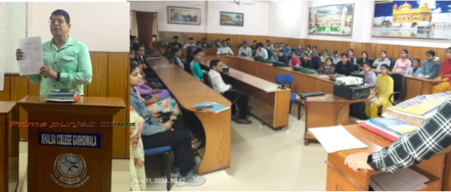 You are currently viewing ਖ਼ਾਲਸਾ ਕਾਲਜ,ਗੜ੍ਹਦੀਵਾਲਾ ਵਿਖੇ ਵੋਟਰ ਜਾਗਰੂਕਤਾ ਕੈਂਪ ਲਗਾਇਆ ਗਿਆ