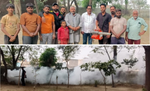 Read more about the article ਪਿੰਡ ਵਜੀਦੋਵਾਲ ਵਿਖੇ ਡੇਂਗੂ ਮਲੇਰੀਆ ਤੋਂ ਬਚਾਅ ਲਈ ਕੀਤਾ ਦਵਾਈ ਦਾ ਛਿੜਕਾਅ